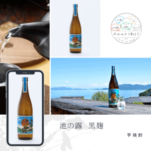 特約店正規販売　天草酒造　池の露　黄金千貫　黒麹　720ｍｌ