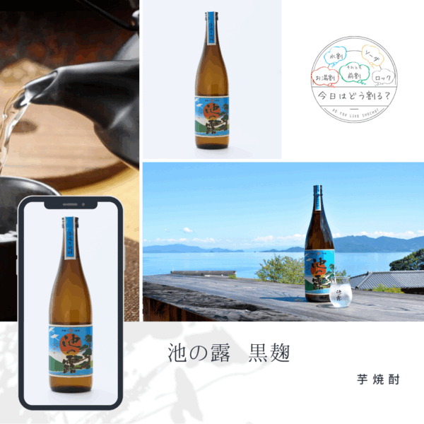 特約店正規販売　天草酒造　池の露　黄金千貫　黒麹　720ｍｌ